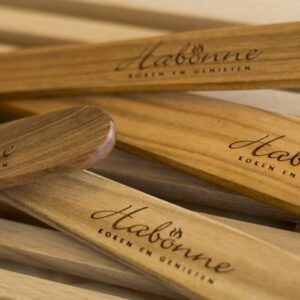 WOOD houten spatel- en lepelset 6dlg