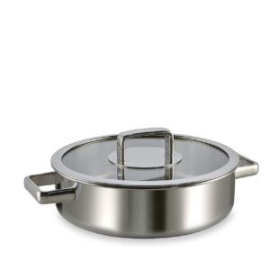 ROYAL hapjespan 24 cm met glasdeksel